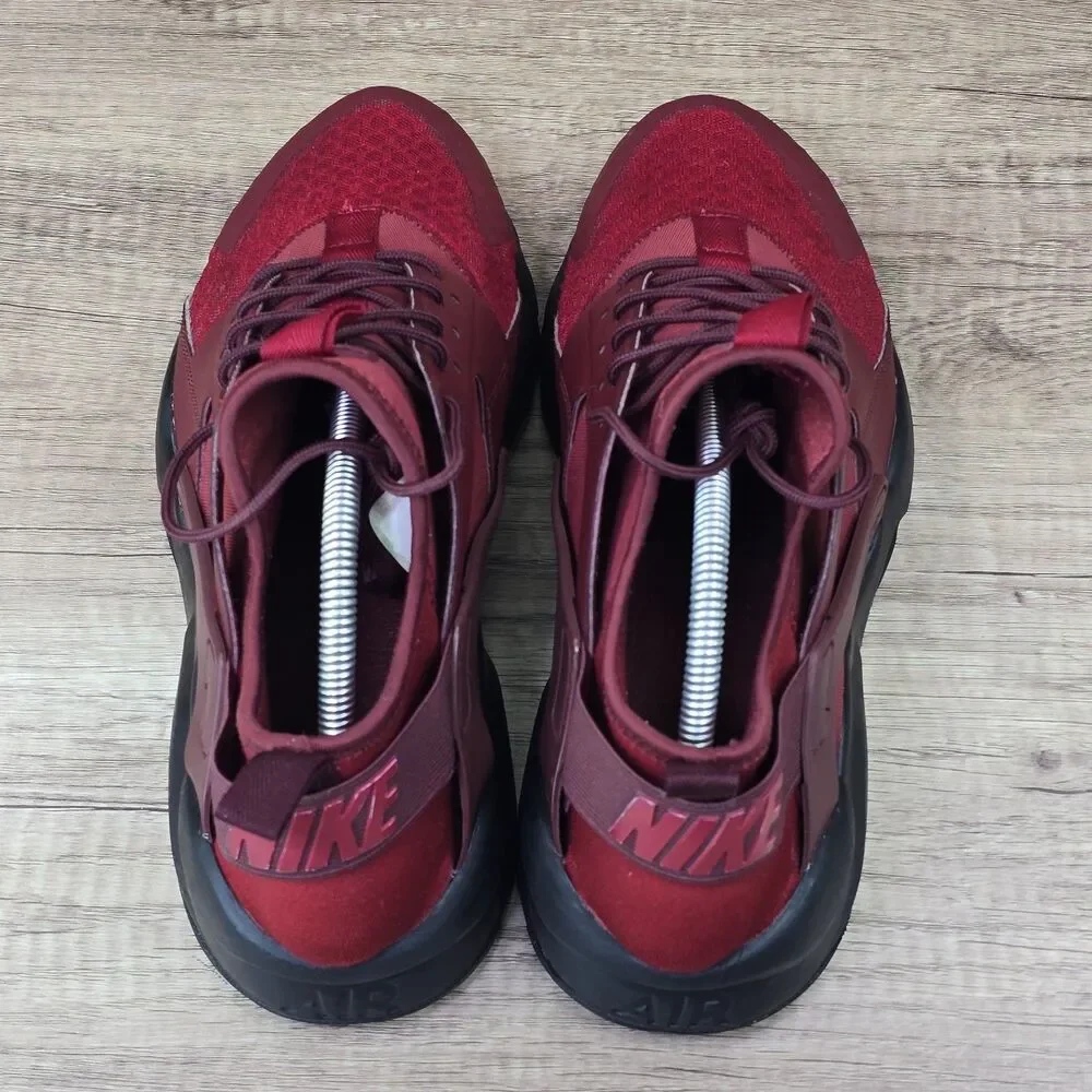Nike Air Huarache Run Ultra Men's Size 9.5 Tough Red Black Sneakers 819685-604
